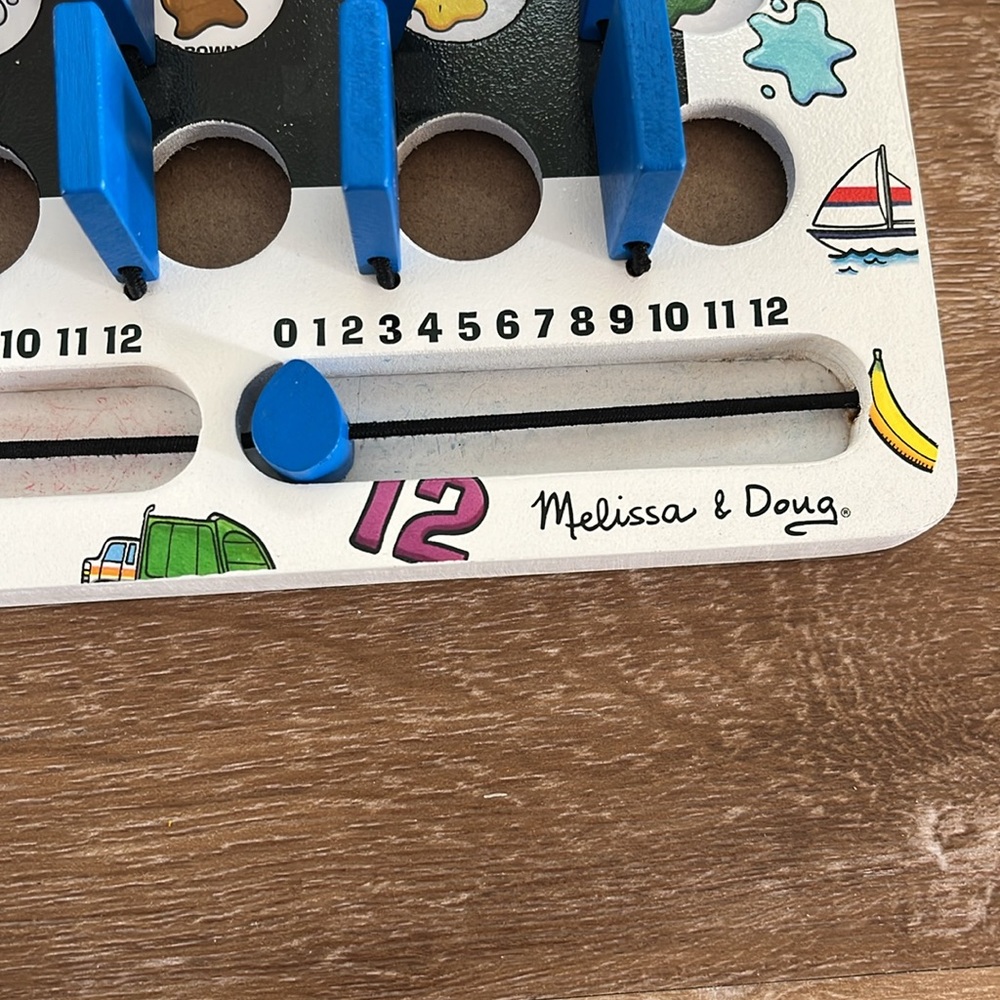 Melissa & Doug Memory Game Flip To Win Colors Numbers Shapes Zoo Fruit COMPLETE - Picture 5 of 7